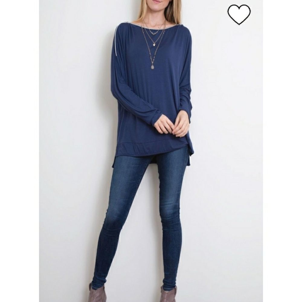 Simply Noelle SHOULDER ZIP TOP